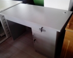 张掖1.2米灰白色电脑桌